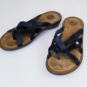 Ugg Sandals Black Strappy W8